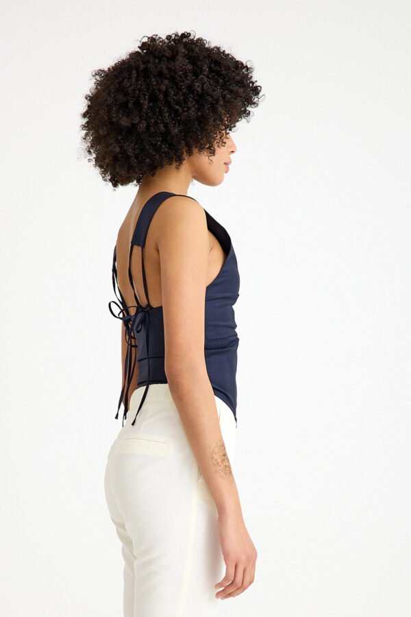 Doha Lacivert Balenli Yelek