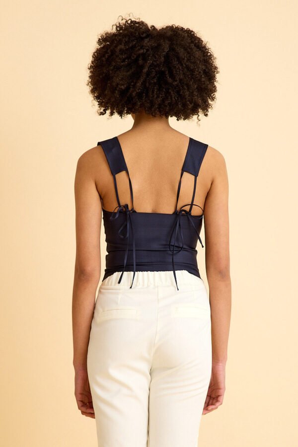 Doha Lacivert Balenli Yelek